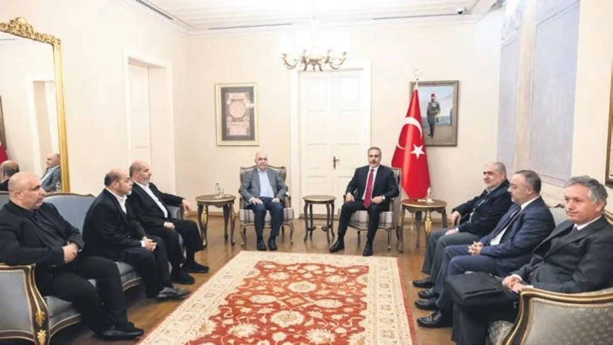 Bakan Fidan İstanbul’da Hamas heyetiyle görüştü