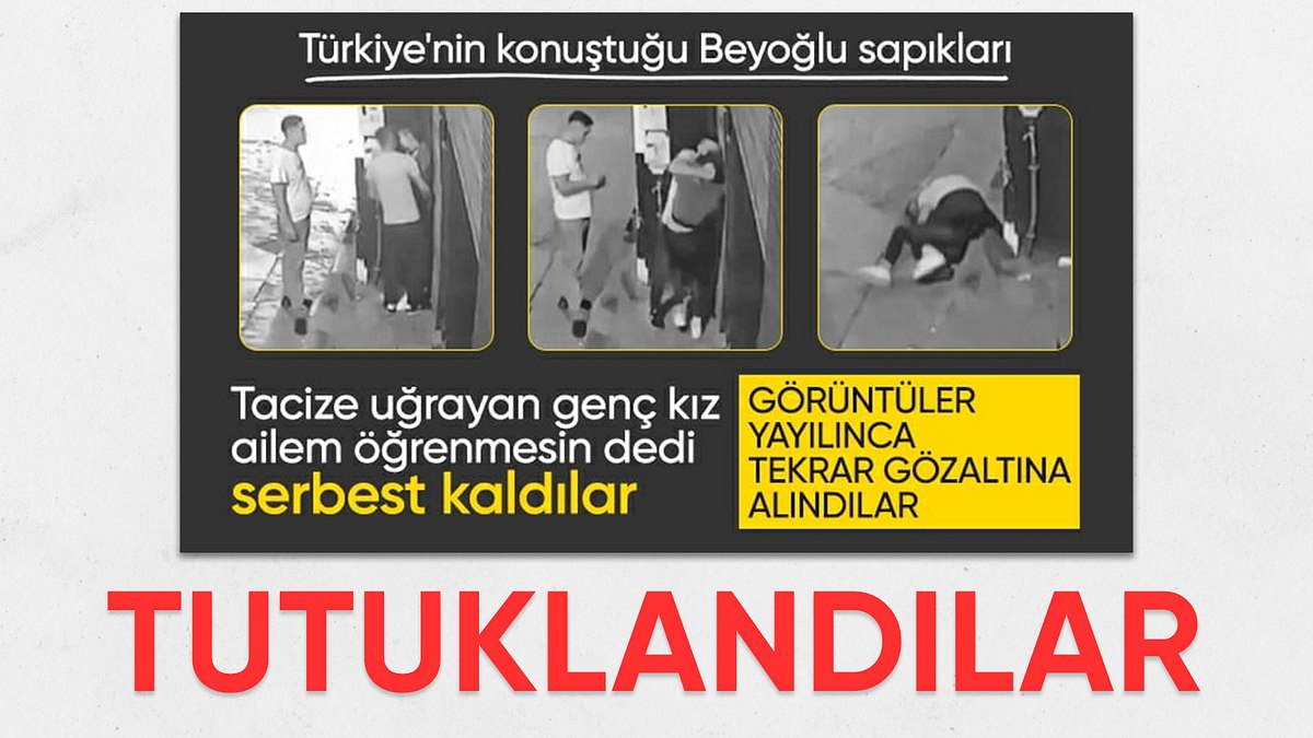 İstanbul’da genç kızı taciz etmişlerdi! O şahıslar tutuklandı