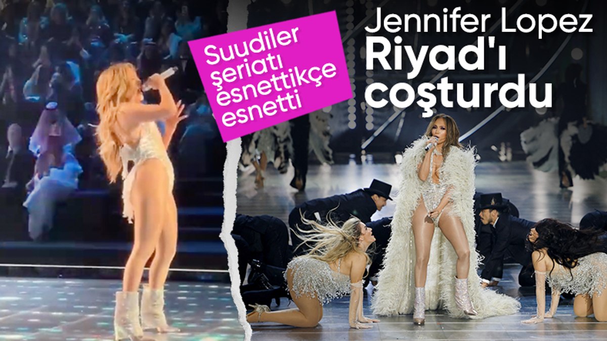 Dünyaca ünlü şarkıcı Jennifer Lopez, Suudi Arabistan’da konser verdi